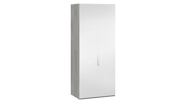 Шкаф для одежды Эмбер СМ-348.07.004 (Дуб Гамильтон/Белый глянец) в Кушве