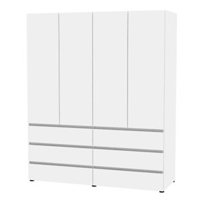 Шкаф 4-х дверный Erik H333 (Белый) в Полевском