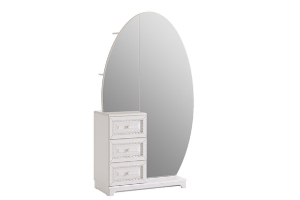 Шкаф комбинированный Белла (зеркало) (1050х420х1758) в Кушве - изображение