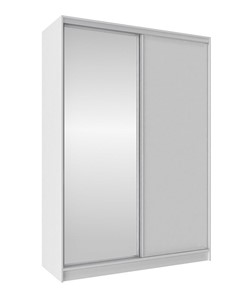 Шкаф 1600 Домашний Зеркало/ЛДСП, Белый в Кушве