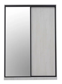 Шкаф-купе с зеркалом Ивару Винтер-6.16, винтерберг/темно-серый в Кушве