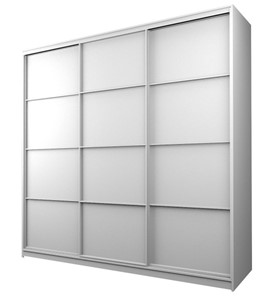Шкаф 3-х створчатый MAX МШ-27-6-24-111, Профиль Белый/Цвет Белый в Кушве