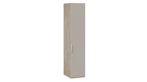 Шкаф одностворчатый Эмбер СМ-348.07.001 (Баттл Рок/Серый глянец) в Кушве - изображение