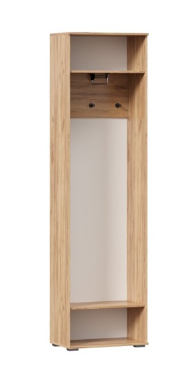 Шкаф одностворчатый Фиджи с декоративными накладками 659.300, Дуб Золотой/Антрацит в Ирбите - изображение 2