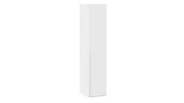 Шкаф одностворчатый Порто (580) СМ-393.07.001 (Белый жемчуг/Белый софт) в Кушве