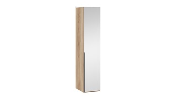 Шкаф для белья с 1 зеркальной дверью Порто (580) СМ-393.07.002 (Яблоня Беллуно/Графит) в Кушве