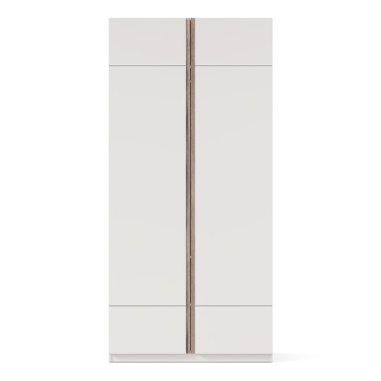 Шкаф двухдверный Лайт ЛД 412.090.000, Белый в Екатеринбурге - изображение 3