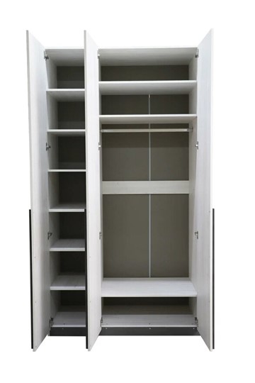 Шкаф 3-створчатый Винтер-3, винтерберг/темно-серый в Каменске-Уральском - изображение 2
