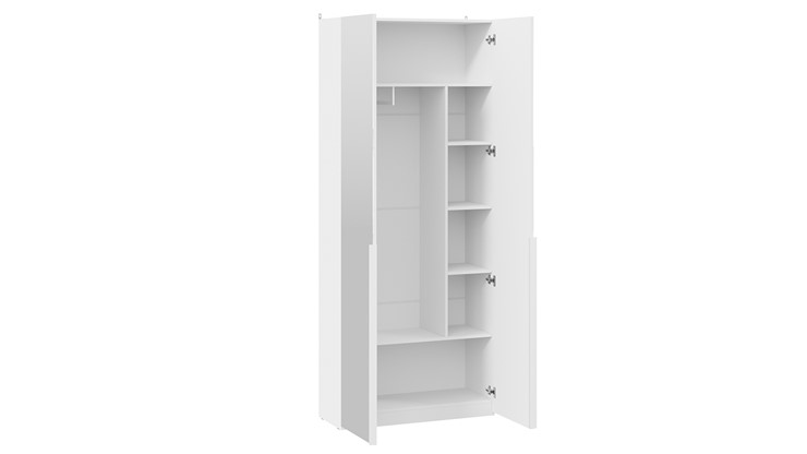 Шкаф для одежды Порто (366) СМ-393.07.224 (Белый жемчуг/Белый жемчуг) в Ревде - изображение 2