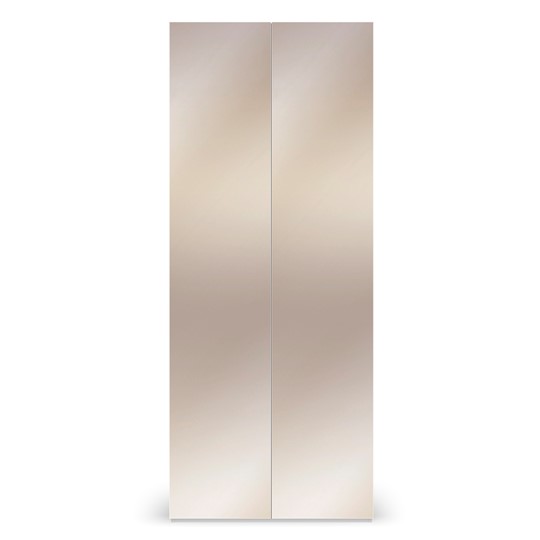 Шкаф с зеркальными фасадами Марсель 900 (белый) в Екатеринбурге - изображение 1