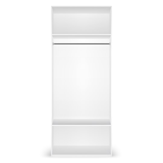 Шкаф с зеркальными фасадами Марсель 900 (белый) в Тавде - изображение 2