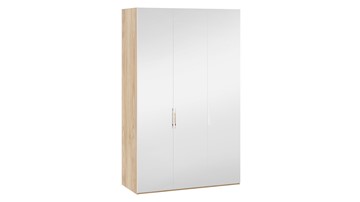 Шкаф для одежды Эмбер СМ-348.07.009 (Яблоня Беллуно/Белый глянец) в Ревде