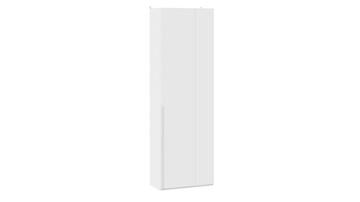 Одностворчатый угловой шкаф Порто (366) СМ-393.07.231 (Белый жемчуг/Белый софт) в Первоуральске