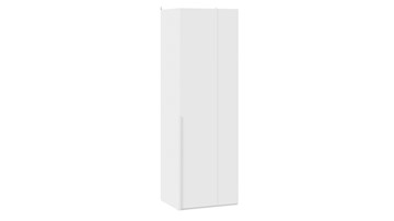 Шкаф угловой одностворчатый Порто (580) СМ-393.07.006 (Белый жемчуг/Белый софт) в Тавде