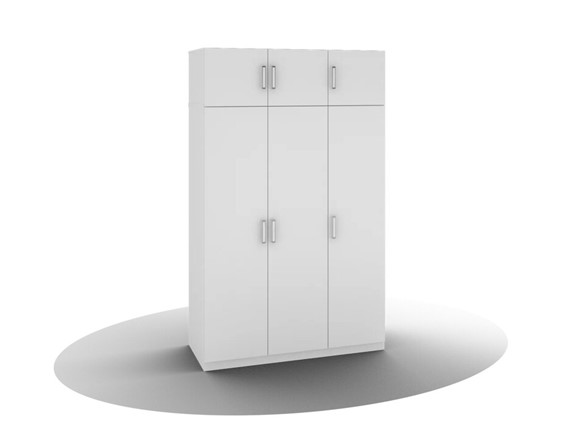 Шкаф распашной Вега ШО-03 (2200) (Белый древесный) в Ревде - изображение