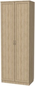 Шкаф двухдверный 101 со штангой,цвет Дуб Сонома в Полевском