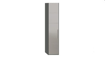 Шкаф Наоми с зеркальной дверью левый, цвет Фон серый, Джут СМ-208.07.02 L в Кушве