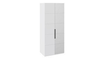 Шкаф распашной Наоми с 1 зеркальной правой дверью, цвет Белый глянец СМ-208.07.04 R в Ревде