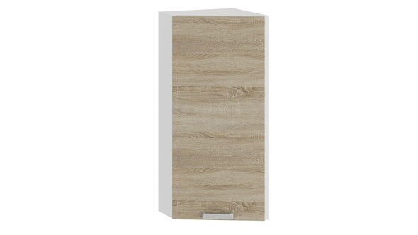 Торцевой кухонный шкаф Гранита 1В3Т (Белый/Дуб сонома) в Кушве - изображение