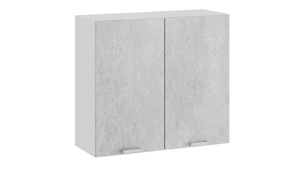 Шкаф настенный Гранита 1В8 (Белый/Бетон снежный) в Ревде - изображение