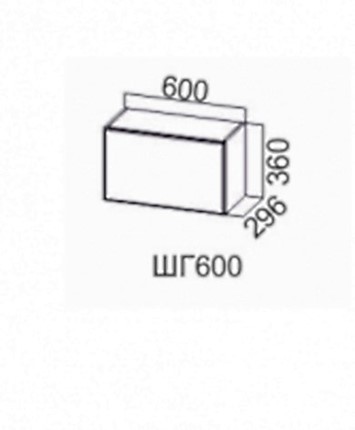 Кухонный шкаф Волна, ШГ600/360 в Екатеринбурге - изображение