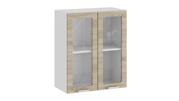 Навесной кухонный шкаф Гранита 1В6С (Белый/Дуб сонома) в Ревде - изображение