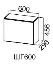Навесной шкаф Модус, ШГ600/456, цемент светлый в Кушве