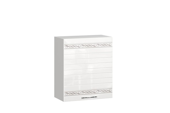 Кухонный навесной шкаф Анастасия 600 009.091.000 белый глянец в Ревде - изображение