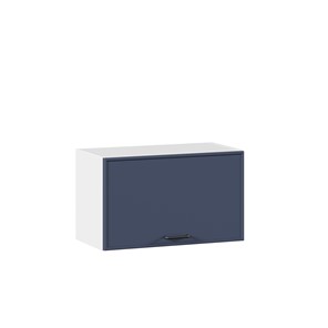 Навесной горизонтальный шкаф 600 Индиго ЛД 298.710.000.119, Белый/Тёмно-синий в Первоуральске