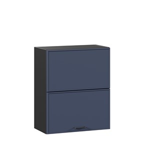 Кухонный горизонтальный шкаф 600 комбинированный Индиго ЛД 298.970.000.167, Чёрный/Тёмно-синий в Екатеринбурге