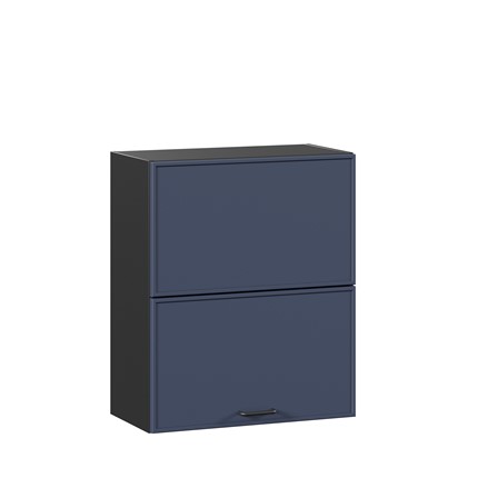 Кухонный горизонтальный шкаф 600 комбинированный Индиго ЛД 298.970.000.167, Чёрный/Тёмно-синий в Екатеринбурге - изображение