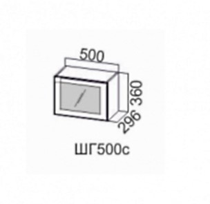 Навесной шкаф Модерн шг500c/360 в Екатеринбурге - предосмотр