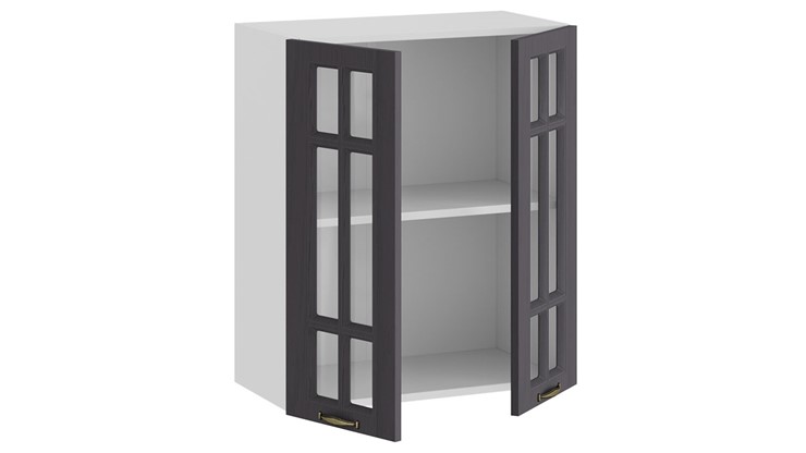 Кухонный шкаф Лина 1В6С (Белый/Графит) в Кушве - изображение 1