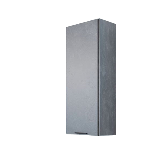 Настенный пенал Модус, пн400/(720/296) 400х1290х296, цемент темный в Екатеринбурге - изображение 2