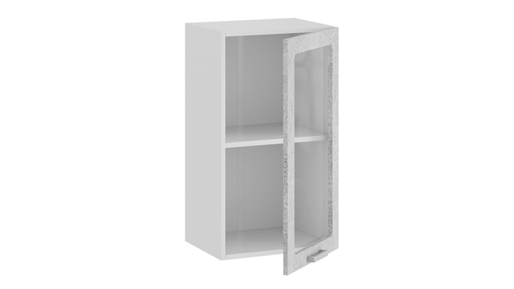 Кухонный шкаф Гранита 1В4С (Белый/Бетон снежный) в Кушве - изображение 1