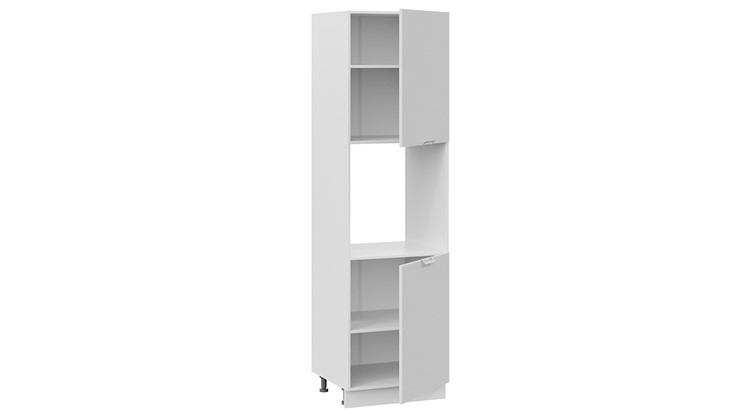 Кухонный шкаф-пенал Кимберли 1П6 (Белый, Сноу) в Кушве - изображение 1