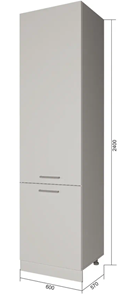 Кухонный шкаф-пенал П9 1, МДФ Старое дерево/Белый в Кушве