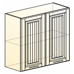 Шкаф настенный Бавария L800 H720 (2 дв. гл.) в Кушве