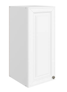 Шкаф навесной Мишель L300 H720 (1 дв. гл.) эмаль (белый/белый) в Первоуральске