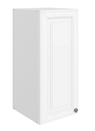 Шкаф навесной Мишель L300 H720 (1 дв. гл.) эмаль (белый/белый) в Екатеринбурге - изображение