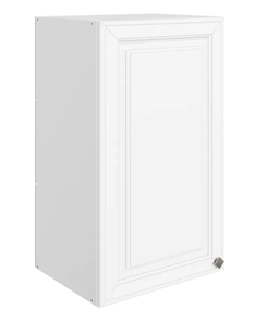Навесной кухонный шкаф Мишель L400 H720 (1 дв. гл.) эмаль (белый/белый) в Первоуральске