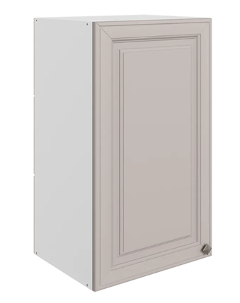 Кухонный шкаф Мишель L400 H720 (1 дв. гл.) эмаль (белый/кофейный) в Екатеринбурге - изображение