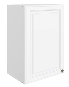Кухонный навесной шкаф Мишель L450 H720 (1 дв. гл.) эмаль (белый/белый) в Екатеринбурге - предосмотр