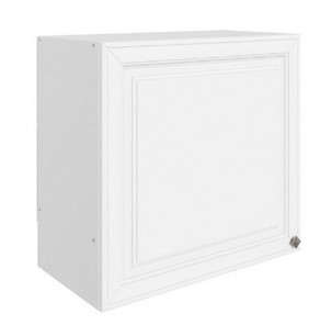 Навесной кухонный шкаф Мишель под вытяжку L600 H566 (1 дв. гл.) эмаль (белый/белый) в Богдановиче