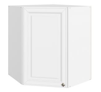 Шкаф навесной Мишель угловой L600x600 Н720 (1 дв. гл.) эмаль (белый/белый) в Ревде