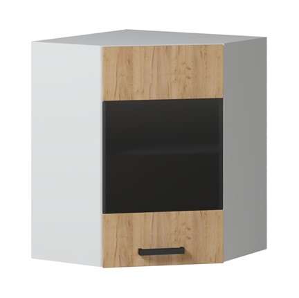 Кухонный шкаф угловой 600 с стеклом в Первоуральске - изображение