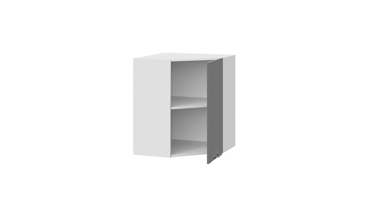 Навесной кухонный шкаф Габриэлла 1В6У (Белый/Титан) в Богдановиче - изображение 1