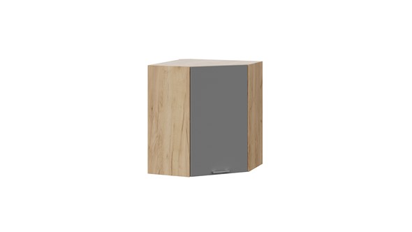 Шкаф на кухню угловой Габриэлла 1В6У (Дуб Крафт золотой/Титан) в Ревде - изображение