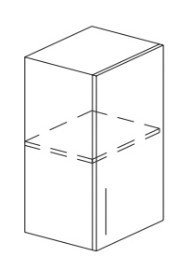 Кухонный шкаф Некст МДФ А2 72*30*30см МДФ премиум, глянец, металик в Ревде
