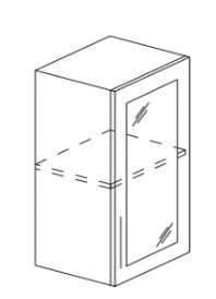 Кухонный шкаф Некст МДФ А3 72*30*30см МДФ премиум, глянец, металик в Первоуральске